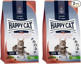 Happy Cat 70553 "Culinary Adult Atlantik Salmon" sausas kačių maistas suaugusioms katėms ir katinams 1,3 kg (2 vnt.)