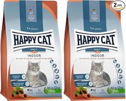 Happy Cat 70587 Indoor Adult Atlantik Salmon sausas kačių maistas suaugusioms katėms ir katinams 300 g (2 vnt.)