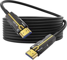 HDMI 2.1 kabelis, 10 m, 8K, šviesolaidinis, didelės spartos 48Gbps, sienoje įmontuojamas HDMI kabelis, palaiko 8K@60Hz ir 4K@240Hz, dinaminį HDR, HDMI 2.1 kabelis, skirtas PS5, „Xbox Series“, televizoriui, monitoriui ir kt.