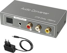HDMI ARC garso išgavimo įrenginys, skaitmeninio į analoginį garso keitiklis, HDMI ARC/Toslink/koaksialinis į koaksialinį ir analoginį AUX RCA 3,5 mm keitiklis, skirtas stiprintuvui, garso juostai, namų kino sistemai ir kt.