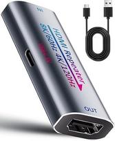 HDMI signalo stiprintuvas-kartotuvas – 4K @ 60 Hz 80 pėdų / 1080p 145 pėdų prailginimo kabelis, HDMI prailginimo kabelis su „moteriška-moteriška“ jungtimis, „Plug & Play“ tipo, skirtas žaidimams, VR ir namų kinui, su USB-C maitinimo jungtimi (8K @ 60 Hz)