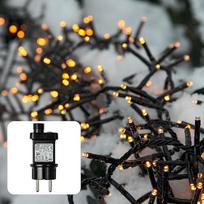 hellum 576825 LED fėjų žibintai Lauko klasteris 5,74 m 288 LED žibintų klasteris Šilta balta su laikmačiu, maitinimo šaltinis Vidaus ir lauko, Kalėdų eglutės apšvietimas su kabeliu