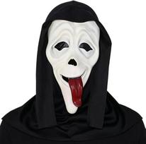 Helovino siaubo kaukė su klyksmu, baisi kaukė su klyksmu, „Ghostface“ kaukė su klyksmu, realistiški cosplay rekvizitai vyrams ir moterims, Helovino kostiumai, kaukių balas, karnavalas – A