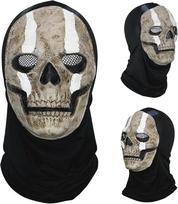 Helovino siaubo kaukė, bauginanti „Ghostface“ kaukė, bauginančios Helovino kaukės su kaukolėmis, latekso „Ghostface“ kaukė, skirta karnavalui, šventei ir cosplay rekvizitui (pusveido) – A
