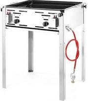 HENDI Grill-Master maxi, Elektroninis grilis, skirtas tik naudojimui aplinkoje, skirtas dujinėms viryklėms (propanui / butanui), 11,6 kW (Hs), 650x540x(H)840mm, Edelstahl 18/0
