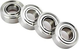 Hibridinis keraminis guolis SMR115ZZ iš nerūdijančio plieno, 5x11x4 mm, vidinis skersmuo 5 mm, miniatiūriniai rutuliniai guoliai (10 vnt.)