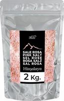 Himalajų rožinė smulki druska, 2 kg, „Bembo“ – smulki kristalinė druska iš Pakistano (Khewra) – maistinė druska virtuvėje ir prie stalo – natūrali, be priedų, uždaromame maišelyje