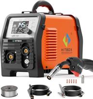 HITBOX 145A suvariklio vielos suvirinimo aparatas be dujų, 4-in-1 MIG/MMA/Lift TIG/spool gun inverterinis suvirinimo aparatas su sinergetiniu vielos padavimu ir LED ekranu, kompaktiškas suvirinimo aparatas namų meistrams (HBM145)