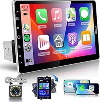 Hodozzy 1 DIN automobilinis radijo imtuvas su susukamu jutikliniu ekranu, 10,1 colio automobilinis radijo imtuvas su "CarPlay" belaidžiu "Android" automobiliu, automobilinis radijo imtuvas su "Bluetooth", radijo imtuvas AM/FM/RDS, AUX, EQ, 2 USB, vairo va