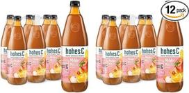 hohes C Mild Multivitamin (6 x 1 l), 100% sultys, obuolių, apelsinų, acerola, mangų, 7 vitaminai, be pridėtinio cukraus pagal įstatymą, mažiau rūgšties, veganiškas (pakuotė iš 2)