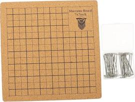 Holibanna 1 rinkinys kamštinės Macrame lenta DIY apyrankių projektams T smeigtukai Craft Cork Board for Macrame Accessories and Knot Techniques