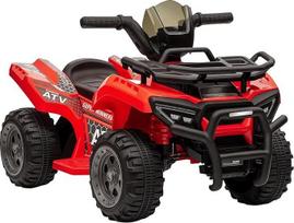 HOMCOM Quad Buggy Elektrinis automobilis Vaikų keturratis Elektrinis keturratis 18-36 mėn. 6 V 2 km/val. Raudona