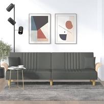 Homgoday Sofa lova su porankiais Audinys Tamsiai pilka struktūra pižamai Svečių kambario baldai Patvarus individualus tipas 1