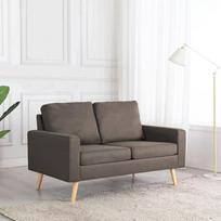 Hommdiy Sofa Lounge Sofa Audinys Sofa Minkšta sofa Sėdimoji sofa Baldų dizainas Sofa Svetainės sofa Medinis rėmas Taupe 2-vietis