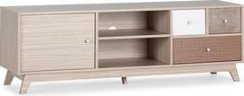 HOMN LIVING Maia TV spintelė su 1 durelėmis ir 3 stalčiais, įvairiaspalvė, 150 cm (plotis), 40 cm (gylis), 50 cm (aukštis)