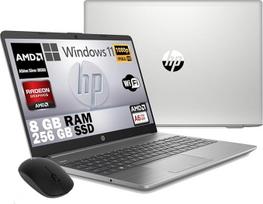 HP 255 G9, „Preview 2024“ nešiojamasis kompiuteris, sidabrinės spalvos, AMD 3050U A6, 8GB DDR4 RAM, 256GB M.2 SSD, 15,6 colių FHD ekranas, „Windows 11 Pro“, „LibreOffice“, nemokama „Wi-Fi“ pelė