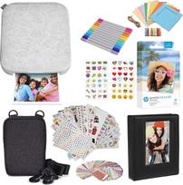 HP Sprocket 3x4 momentinių vaizdų spausdintuvo rinkinys 20 pakuočių cinko popieriaus įmautės Fotoalbumas Markeriai Lipdukai rinkiniai