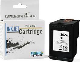 HP302XL juodos spalvos "Premium Premium" atkuriamosios rašalo kasetės, suderinamos su HP 3830, 3832, 4650, 1110, 2130, 3630, 4520 F6U68AE