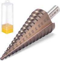 HSEAMALL pakopinis grąžtas iš HSS-kobalto, 4–32 mm, pakopinis grąžtas metalui, kūginis grąžtas, skirtas nerūdijančiam plienui, metalui, medžiui ir plastikui
