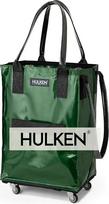 HULKEN – (mažas, žalias) daugkartinio naudojimo pirkinių krepšys su ratukais. Pirkinių krepšys išlaiko iki 15 kg svorį, turi tvirtas rankenas, užtrauktuką, yra plokščias, lengvas ir sulankstomas.