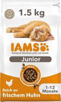IAMS Junior sausas kačių maistas su vištiena - sausas maistas 1-12 mėn. amžiaus kačiukams, 1,5 kg