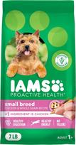 IAMS Small & Toy Breed Adult sausas maistas mažiems šunims su tikra vištiena, 3,2 kg maišelis