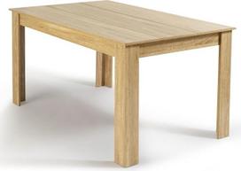 IDMarket - Georgia stačiakampio formos valgomojo stalas 6 asmenims iš buko medienos imitacijos 140 x 80 cm