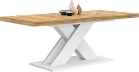 IDMarket – „Alicia“ išsiskleidžiantis stačiakampis valgomojo stalas 6–10 žmonių, medinis ir baltas, 160–200 cm