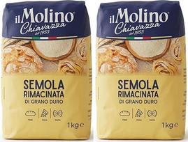 Il Molino Chiavazza - itališki kietųjų kviečių miltai 2 kg (1 kg, 2 pakuotės)