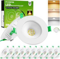 Įleidžiamas LED prožektorius, 230 V, reguliuojamo ryškumo, 5 W, 500 LM, 3CCT LED prožektorius, 68–80 mm
