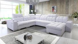 IM SOFA „Pagani VIII XXL“ milžiniška U formos sofa, skirta svetainei, kairės arba dešinės pusės variantas, spalvų pasirinkimas, aukščiausia kokybė
