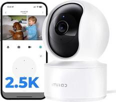IMILAB 2.5K 4MP vidaus WLAN stebėjimo kamera, 360° pasukama kamera kūdikiams ir naminiams gyvūnams, suderinama su "Xiaomi Home" programėle, kabelinė namų vaikų kambario kamera, dvipusis garsas, SD kortelė ir debesis (C21)