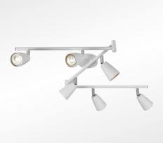 IMPTS LED lubinis šviestuvas 6 lemputės Baltas Komplekte yra 6 x 3 W GU10 lemputės 250 lm 230 V IP20 Šilta balta Pasukamas LED lubinis prožektorius