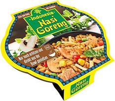 Indonezijos dubenėlis "Nasi Goreng" paruoštas patiekalas su daržovėmis, ryžių patiekalas su vištiena, 400 g