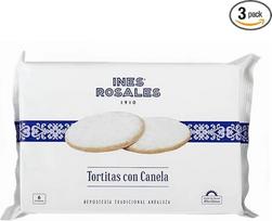 INÉS ROSALES Sniego pyragėliai su cinamonu 6 vnt. 180 g, 3 vnt. pakuotė
