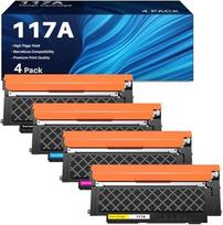 INK4U 117A tonerio kasetė, skirta HP 117A spalvotam lazeriniam daugiafunkciniam spausdintuvui 179fwg, 178nwg, 150nw, 179fnw, 178nw, 150a, W2070A, W2071A, W2072A, W2073A) (juodas, žydras, geltonas, raudonas – 4 vnt. rinkinys) | 178nwg, 150nw, 179fnw, 178nw