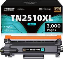 iNKPAD TN2510XL tonerio kasetė, suderinama su „Brother“ TN-2510XL, 2510XL, skirta MFC-L2800DW, MFC-L2835DW, HL-L2400DW, DCP-L2620DW, DCP-L2627DW, DCP-L2660DW spausdintuvams (1 juodas)