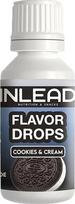 INLEAD – Aromatiniai lašai | Be cukraus ir be kalorijų | Aromatiniai lašai maistui ir gėrimams | Universalūs | Puikus skonis | Veganiški – 30 ml („Cookies & Cream“)