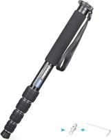 INNOREL RM325A fotoaparato monopodas – profesionalus, nešiojamas, kompaktiškas, kelioninis monopodas iš aliuminio lydinio, sudarytas iš 5 sekcijų, skirtas „Canon“, „Nikon“ ir „Sony“ DSLR fotoaparatams bei vaizdo kameroms, apkrova iki 12 kg