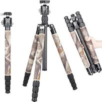 INNOREL RT85 cm anglies pluošto trikojis, 184 cm, „2-in-1“ trikojis-monopodas, profesionalus, ypač tvirtas fotoaparato trikojis, maksimali apkrova 25 kg, maksimalus vamzdžio skersmuo 32 mm, su centrine kolona, N44 rutuline galvute ir trikojio maišeliu (RT