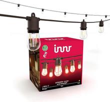innr Smart LED pasakų žibintai lauko pailginimas 4 m, šiltai balta, 8 išmaniosios lemputės balkonui, IP65 vandeniui, reguliuojamas apšvietimas (reikalingas OLS 210 pagrindinis rinkinys)