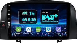 Integruotas DAB+|Carplay|DSP Android 15 automobilinis radijas Hyundai Sonata NF 2004-2008 |Camera + MIC |4G+64G | WiFi/BT5.0/Steering Wheel Control/RDS/FM/AUX/Fast Boot/360 Camera