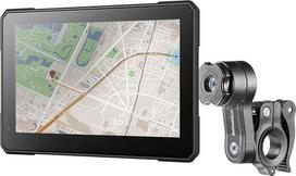 INTERPHONE SYNC70E „Essential“ motociklų „CarPlay“ sistema, skirta „Apple“ ir „Android“ įrenginiams – 7 colių „Wi-Fi“ ir „Bluetooth“ motociklų ekranas, skirtas išmaniųjų telefonų vaizdo atvaizdavimui – „CarPlay“ ekranas su „QUIKLOX“ laikikliu, IP66 atspar