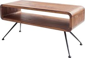 invicta INTERIOR Alpha Dizainerių kavos staliukas 100 cm Šešamo medinis staliukas Svetainės staliukas Retro medžio masyvo staliukas