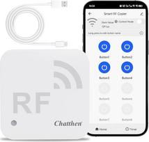 Išmanusis "WiFi" nuotolinio valdymo pultas, universalus nuotolinio valdymo pultas su 433 MHz dažniu, programavimo funkcija, laikmačio nustatymu, tinka radijo dažnių įrenginiams, pvz., motorizuotoms užuolaidoms, garažo durims ir nuotolinio valdymo apšvieti