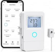 Išmanusis elektros skaitiklis su „WLAN“: 1 kanalo energijos suvartojimo skaitiklis su programėle, elektros sąnaudų analizė realiuoju laiku, elektros suvartojimo stebėjimo įrenginys namams ir prietaisams
