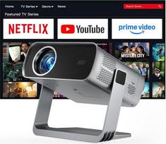 Išmanusis mini projektorius, palaikantis 4K raišką, suderinamas su „Netflix“ ir „Dolby Audio“; „XuanPad“ 30 000 liumenų projektorius su TOF automatiniu fokusavimu ir trapečių korekcija, „Wi-Fi 6“ ir „Bluetooth“, 210° kampo namų kino / lauko baltas projekt