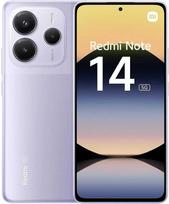 Išmanusis telefonas „Xiaomi Redmi Note 14 5G“, 8+256GB, violetinis, 108 MP dirbtinio intelekto kamerų sistema, 5110 mAh baterija,120 Hz „Eye Care“ ekranas, AI funkcijos (įkroviklis neįtrauktas, prancūziška versija + 2 metų garantija)