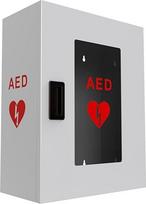 ISOP AED defibriliatoriaus saugojimo spinta | Sieninė pirmosios pagalbos dėžutė | Plieninė AED signalizacijos dėžutė tinka daugumai AED modelių, namams, biurams, slaugos namams, autobusams