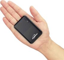 Išorinė baterija 10 000 mAh mini nešiojamas įkroviklis Power Bank su 2 USB išėjimais ir USB C įvadu Kompaktiškas akumuliatorius, suderinamas su "Huawei iPhone", "iPad Pro", "Samsung Galaxy", MP3, "Nintendo Switch" ir kt.
